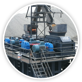 半自動(dòng)重型對(duì)輥制砂機(jī)現(xiàn)場(chǎng)圖片