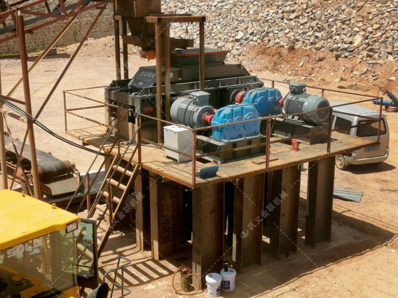 石灰石加工成石子和沙子，用對輥制砂機怎么樣？